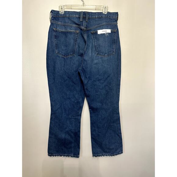 Frame Women's Le High N Tight Crop Mini Boot Blue Jeans 31 NTW - Picture 5 of 10